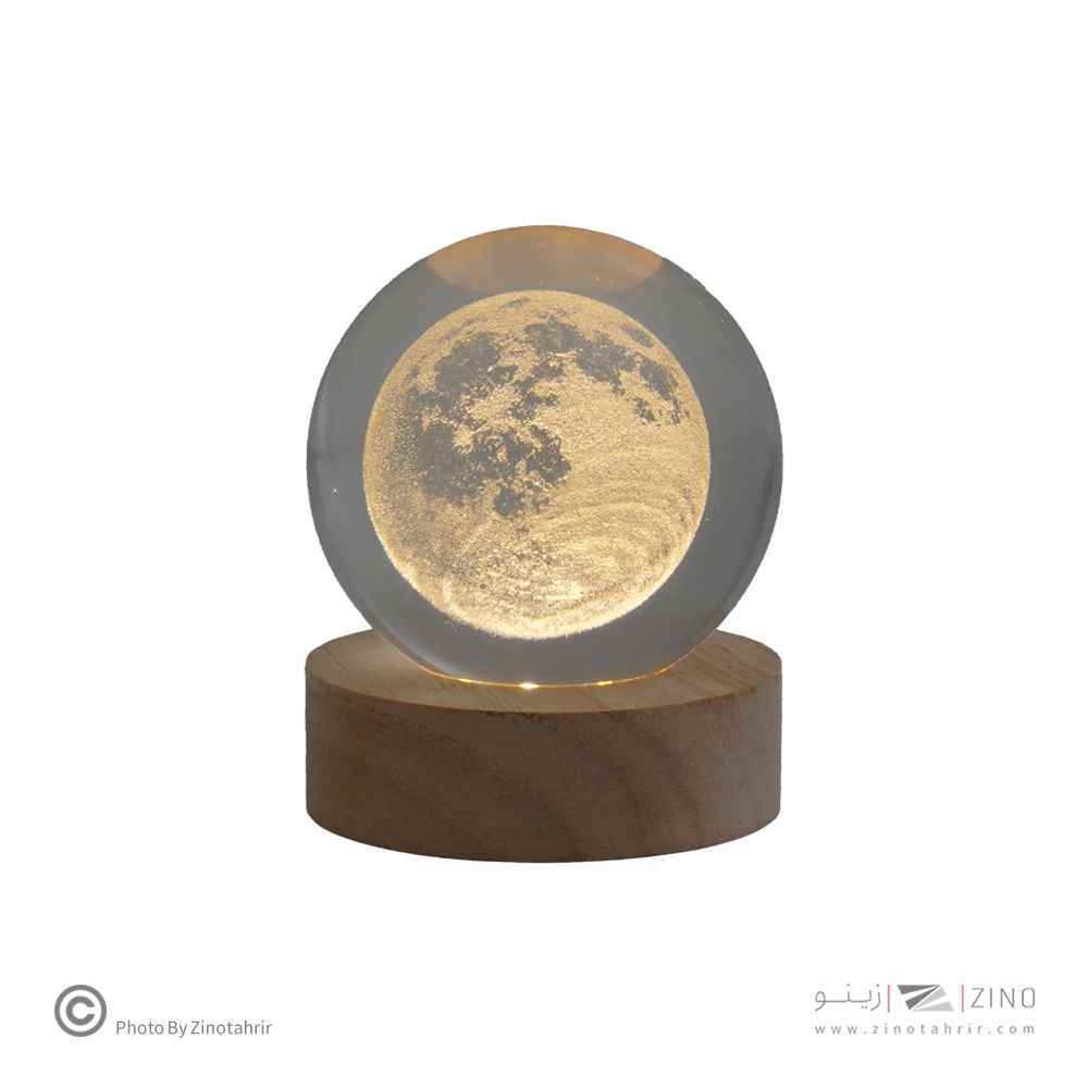 گوی کریستال 6سانت پایه چوبی کدP-2